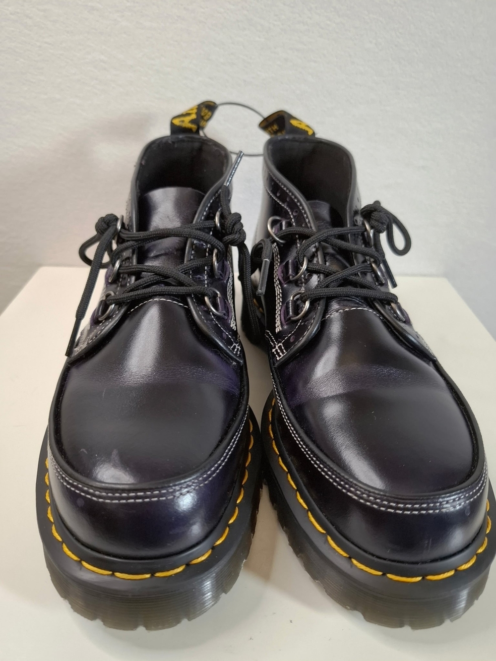 Dr. Martens Evo Black Leather Lug Sole Lace-Up Shoes - Picture 5 of 11